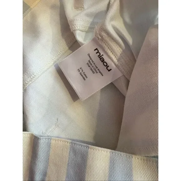 Miaou striped 5 pocket fargo pants size M - Picture 9 of 12